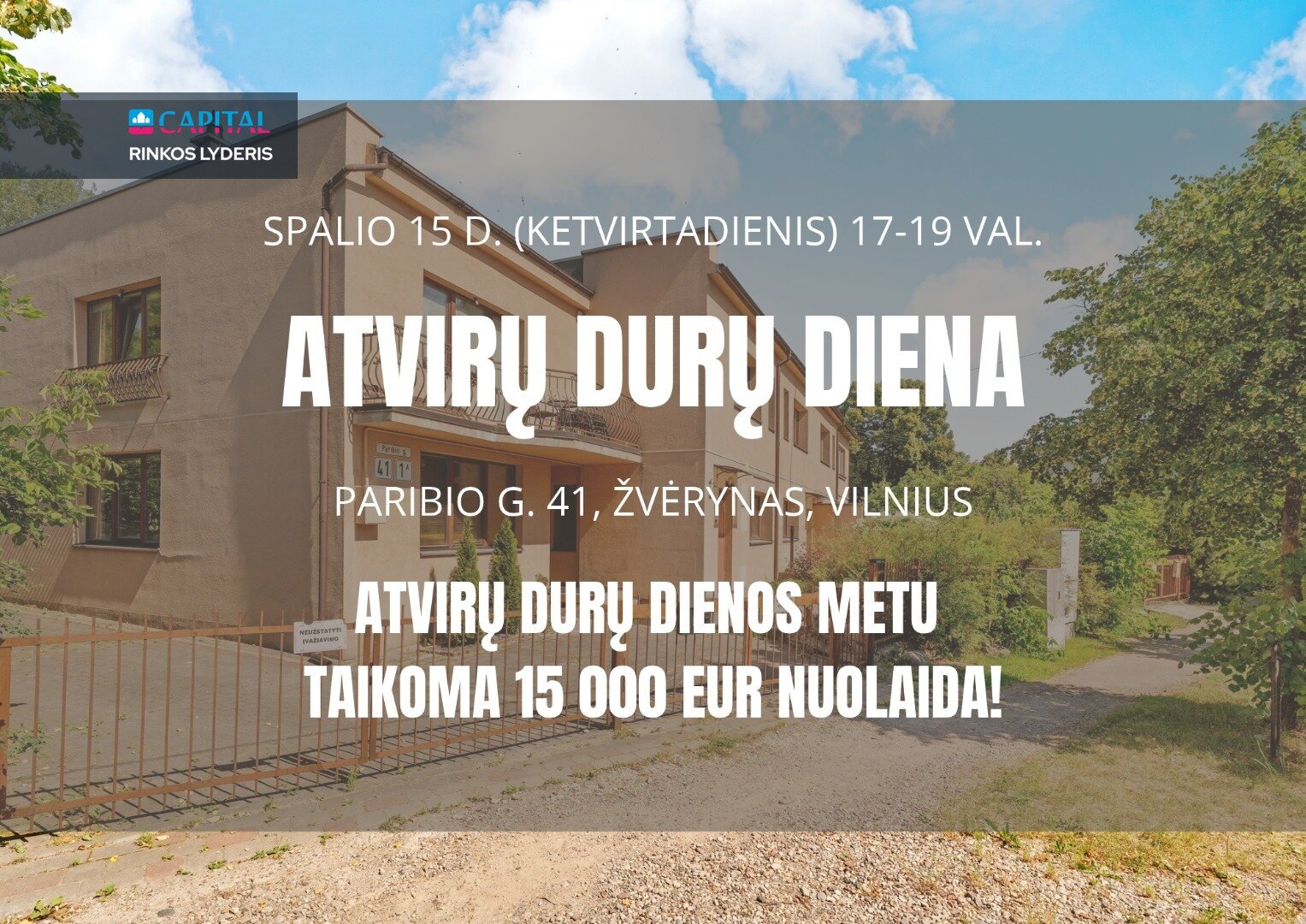 Semi-detached house Vilniuje, Žvėryne, Paribio g. – image 3