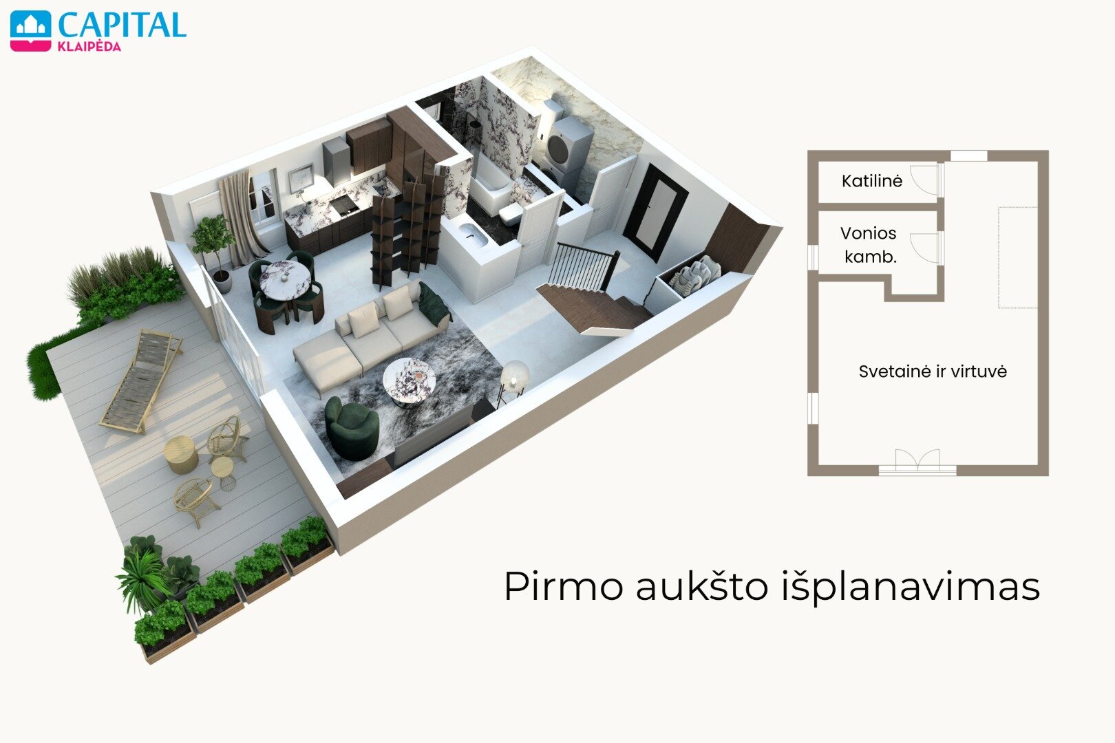 Sublokuotas namas Klaipėdos rajono sav., Karklėje – nuotrauka 6
