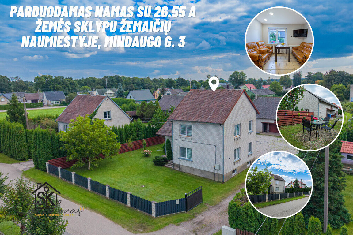 Gyvenamasis namas Šilutės rajono sav., Žemaičių Naumiestis, Mindaugo g. – nuotrauka 1