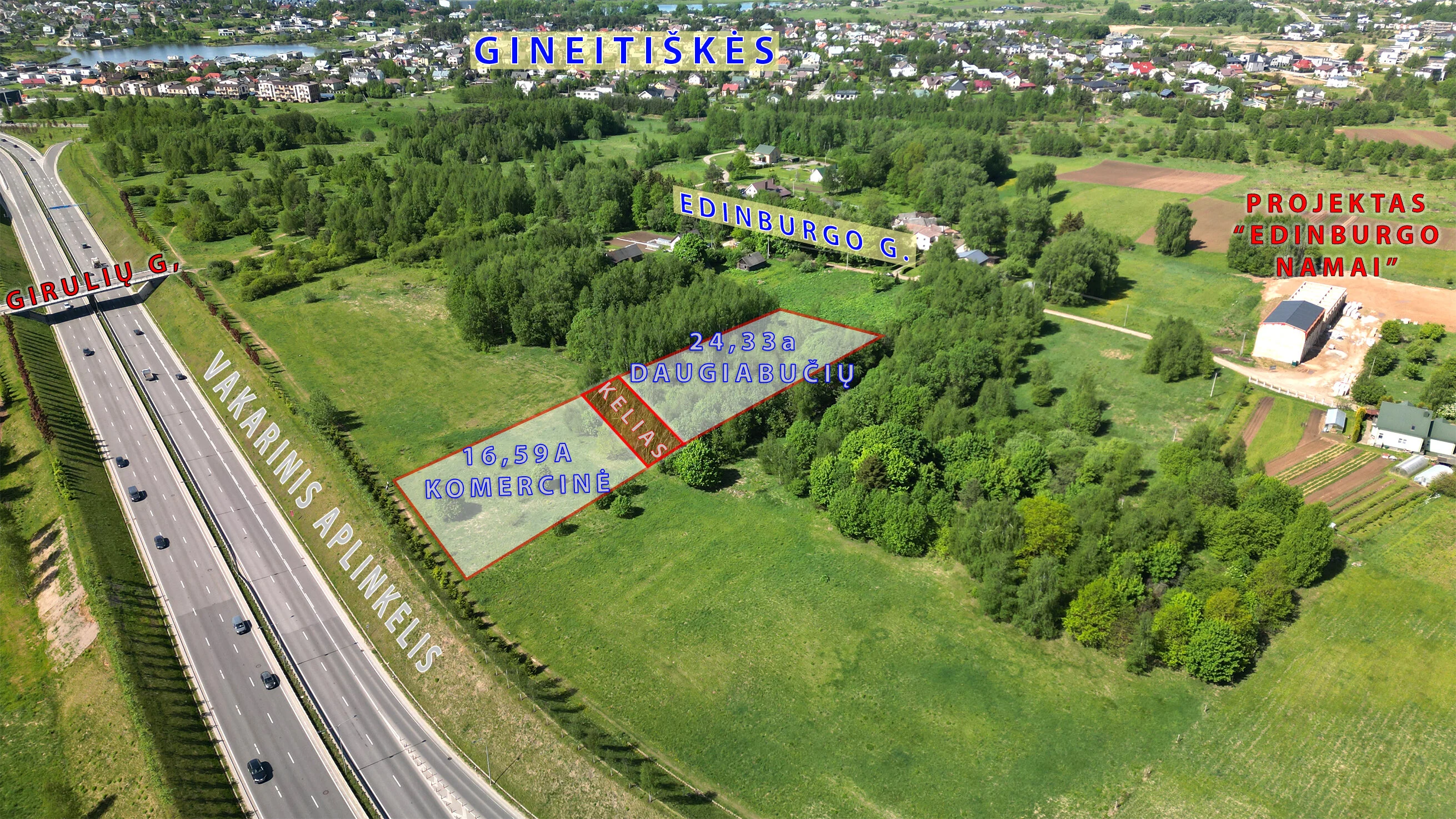 участок Vilniuje Gineitiškėse, Edinburgo g. – изображение 4