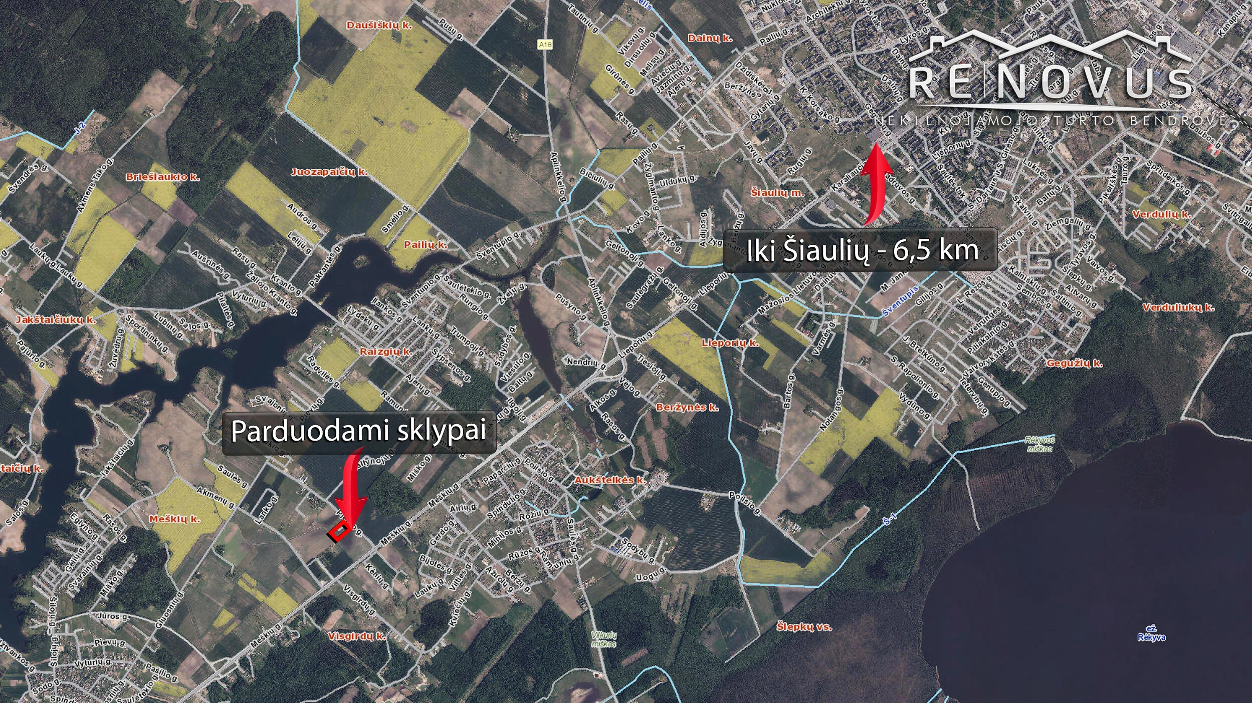 участок Šiaulių rajono sav., Meškiuose – изображение 5