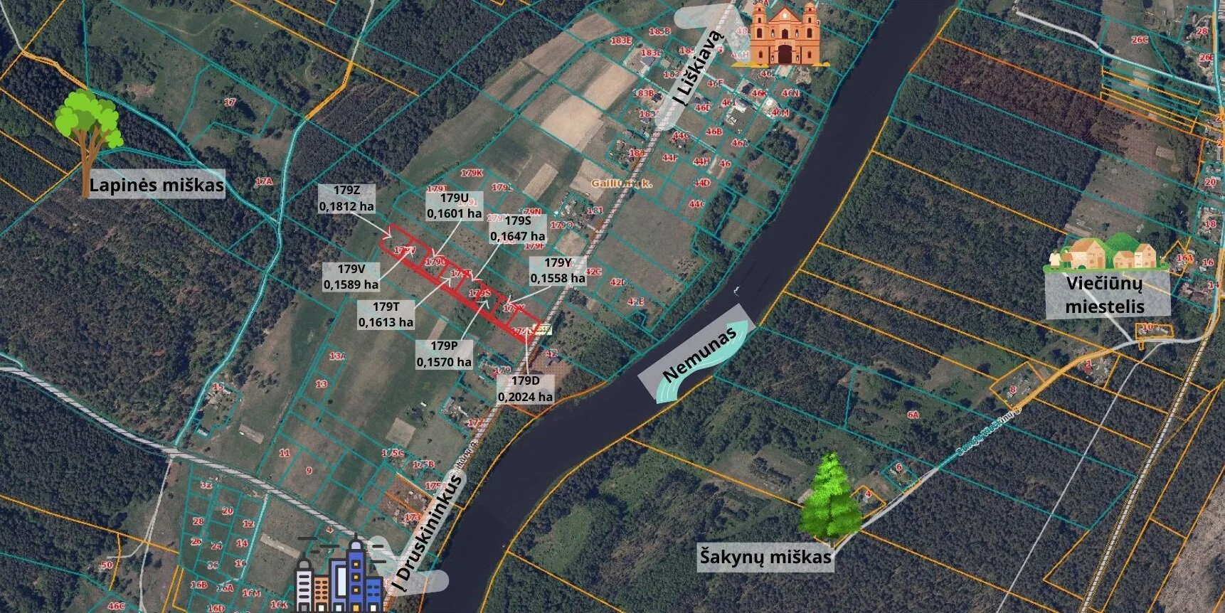 участок Druskininkų sav., Gailiūnuose, Gailiūnų g. – изображение 3