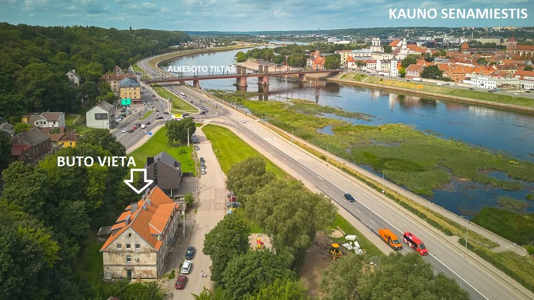 Parduodamas 3 kambarių butas Kaune Senamiestyje, Gintariškių g.