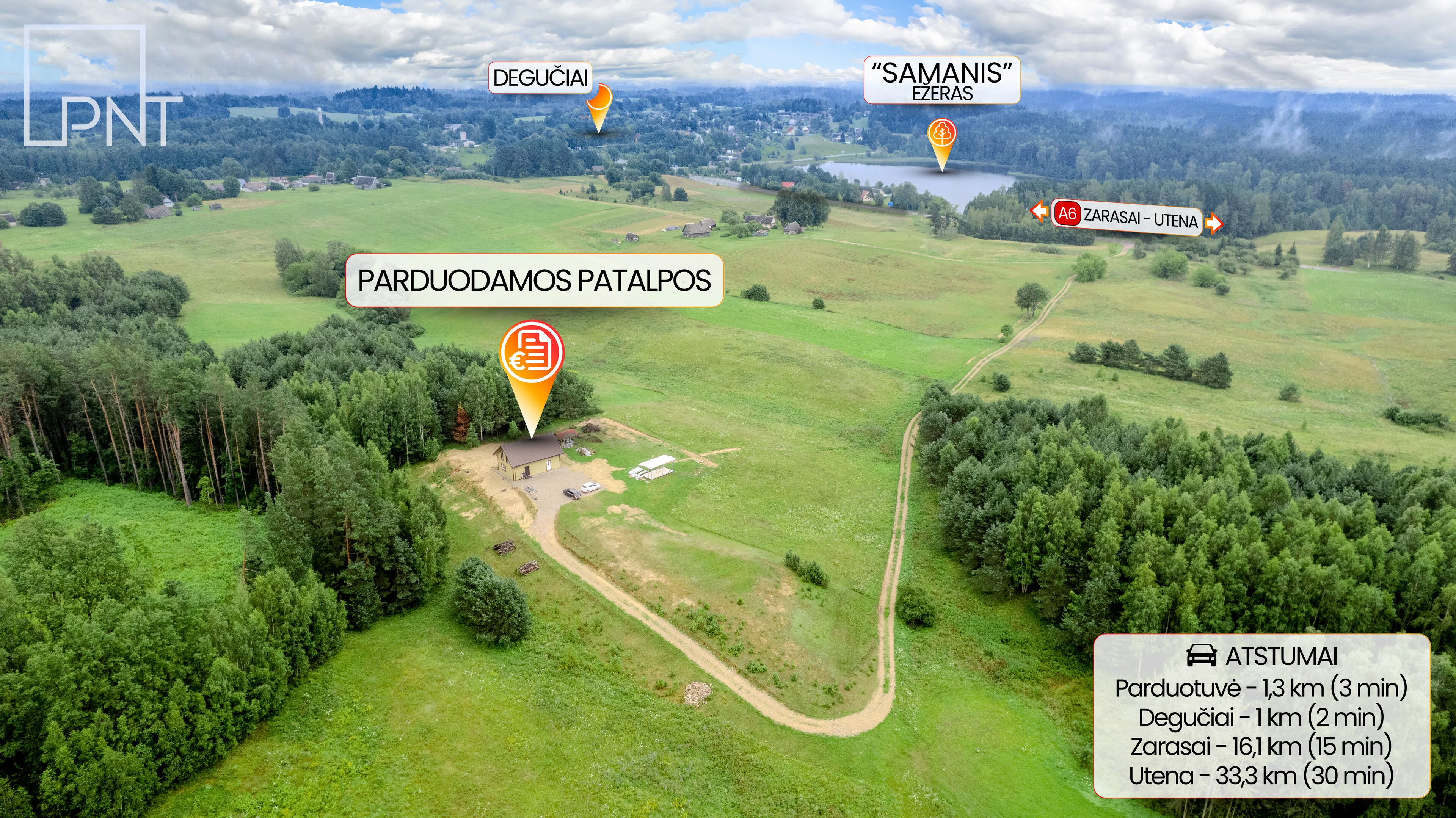 Parduodama Maitinimo / Prekybos/paslaugų / Gamybos/Sandėliavimo patalpos Zarasų rajono sav., Degučiuose, Zarasų g. – nuotrauka 3