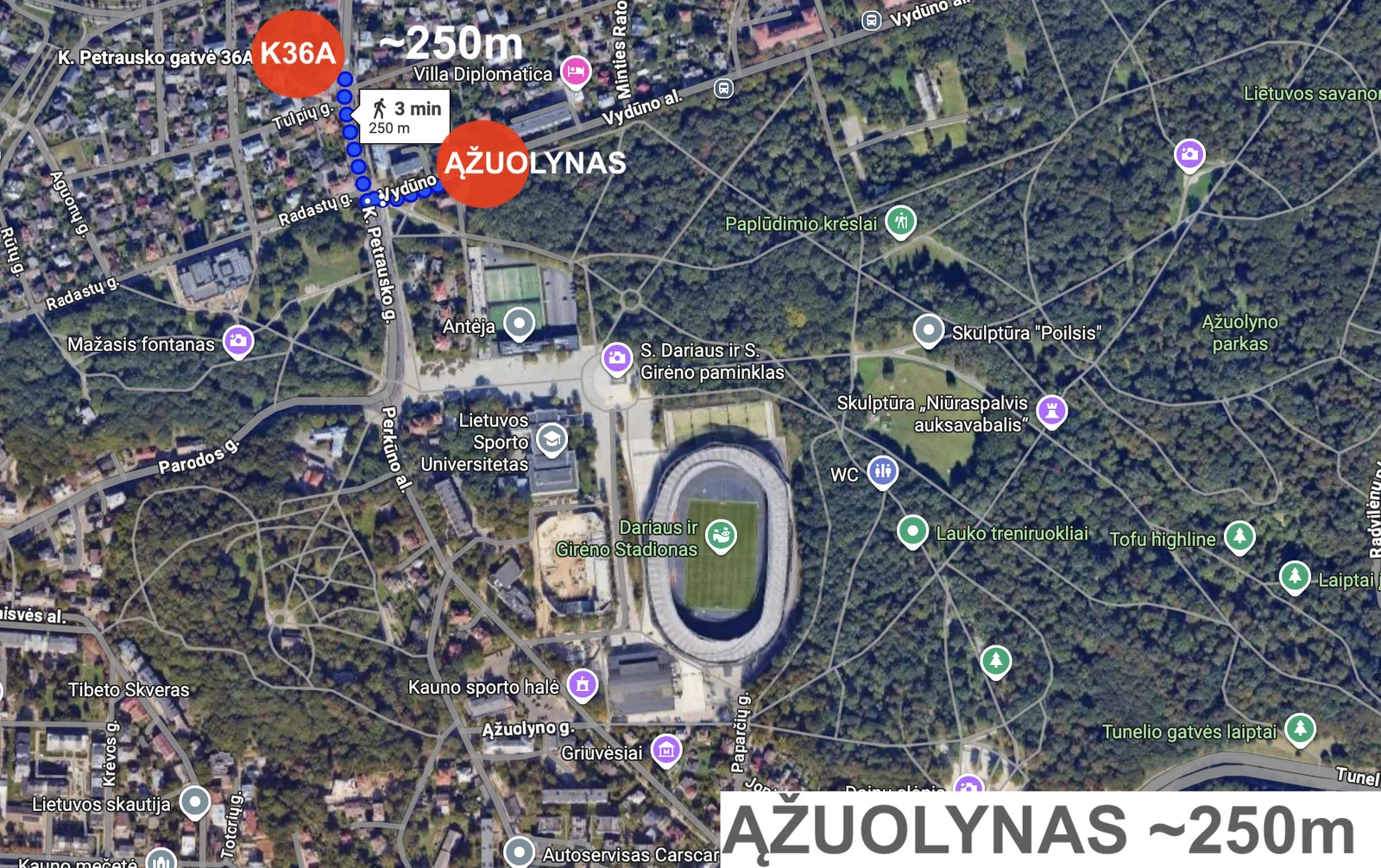 Parduodamas Sklypas Kaune Žaliakalnyje, K. Petrausko g.