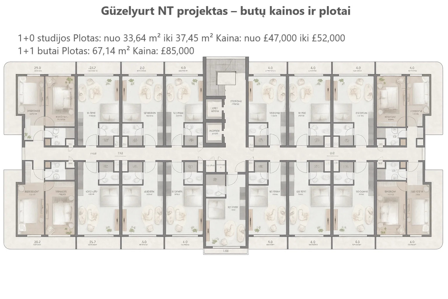 1 kambario butas Kipre, -kita- – nuotrauka 6