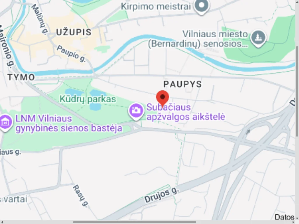 Parduodamas Sklypas Vilniuje Paupyje, Paupio g.