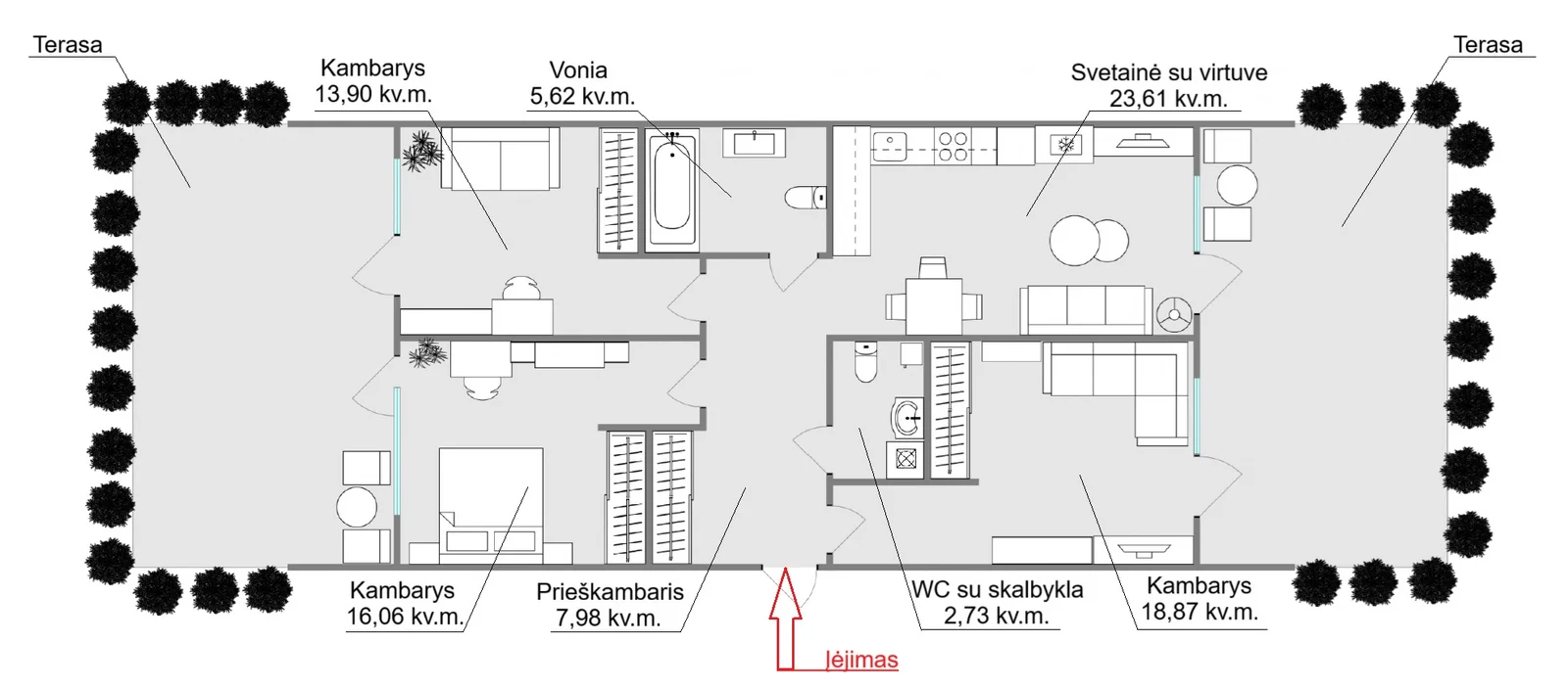 Karaliaučiaus g., Pilaitė, Vilnius, 1 kamb. – изображение 6