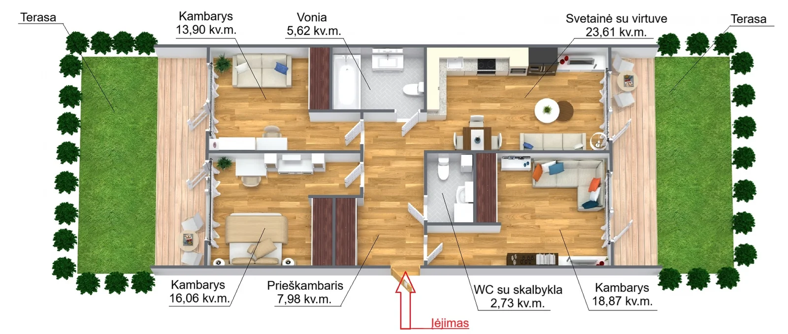 Karaliaučiaus g., Pilaitė, Vilnius, 1 kamb. – изображение 5