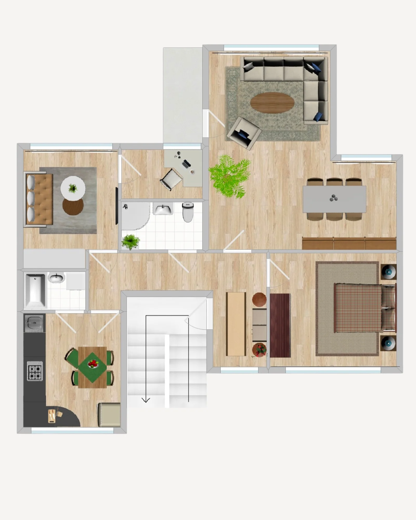 J. Basanavičiaus g. 36, Varėna, 4 kamb. – изображение 5