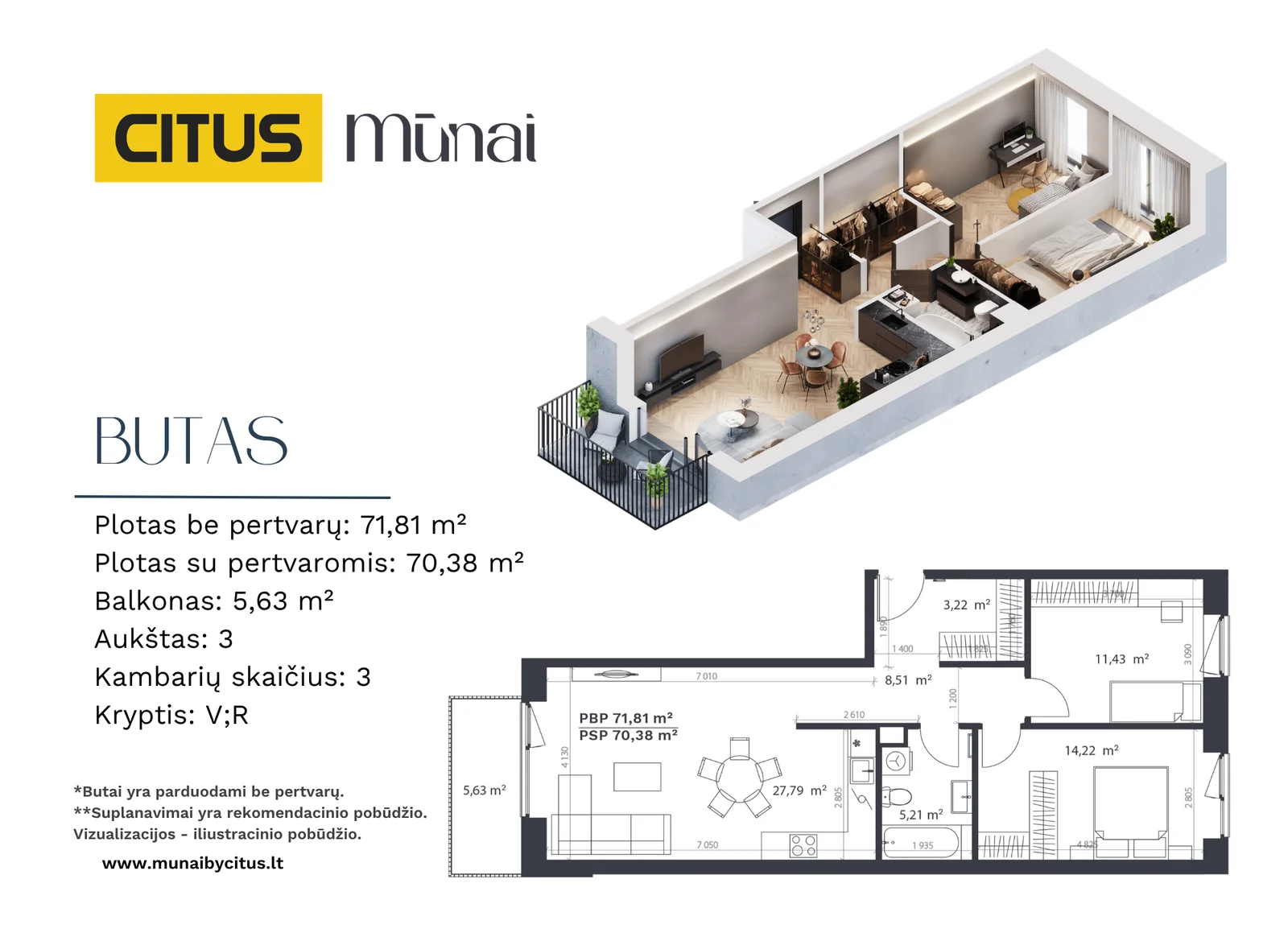 Kareivių g. 5, Žirmūnai, Vilnius, 3 kamb. – nuotrauka 3