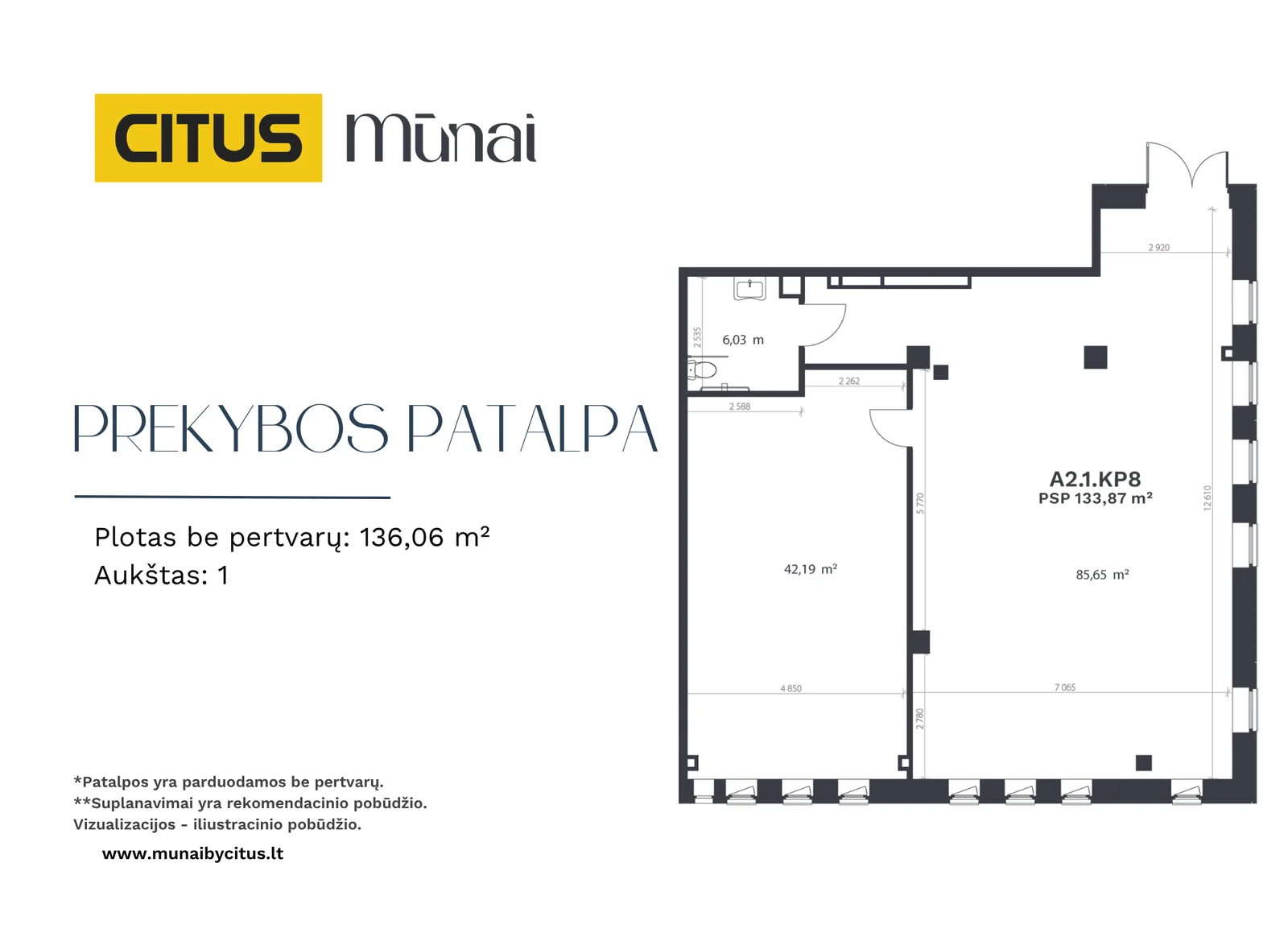 Parduodama Prekybos/paslaugų / Biurui / Kitos patalpos Vilniuje Žirmūnuose, Kareivių g. – nuotrauka 3