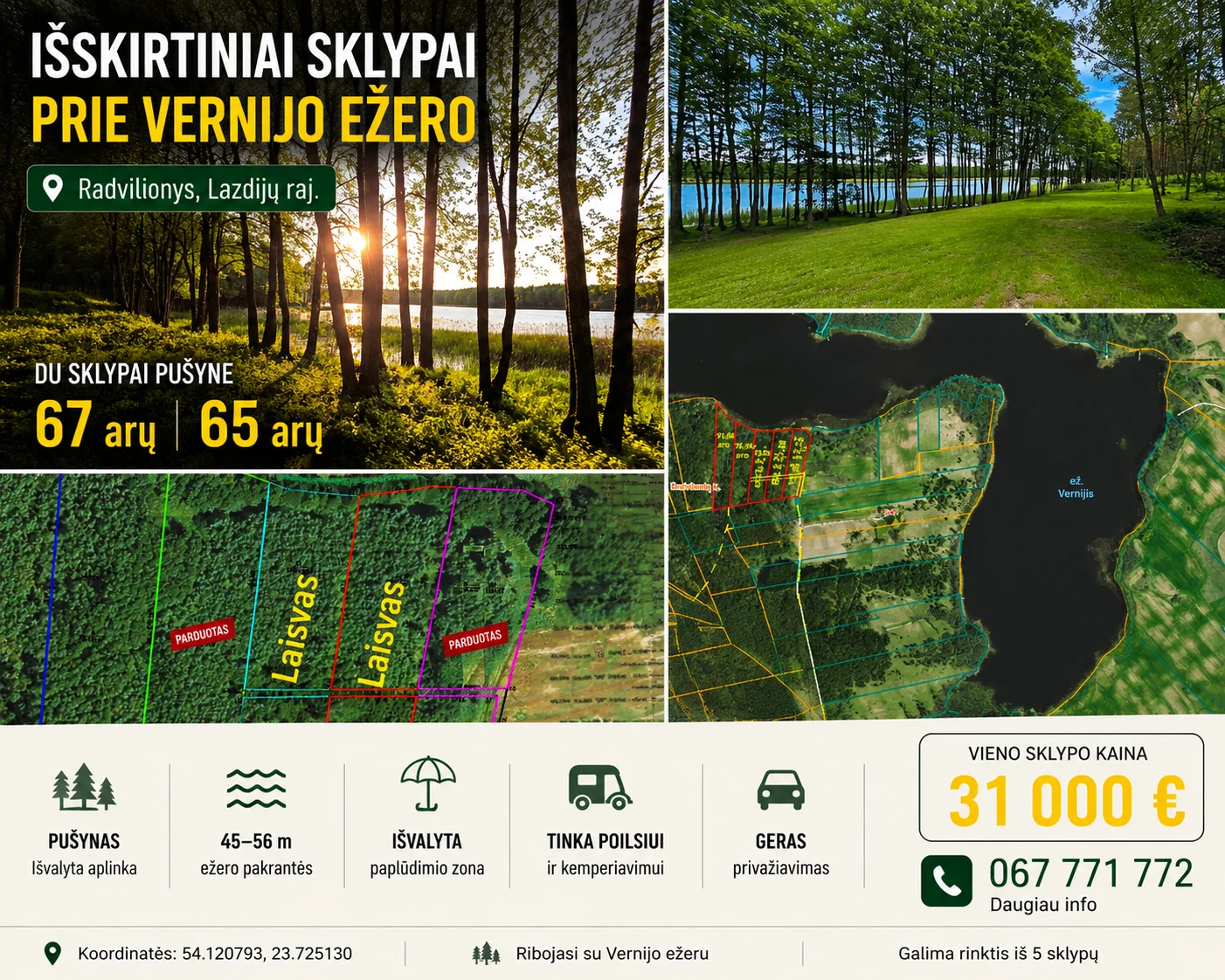 Sklypas Lazdijų rajono sav., Radvilonyse, Radvilonių g. – nuotrauka 3
