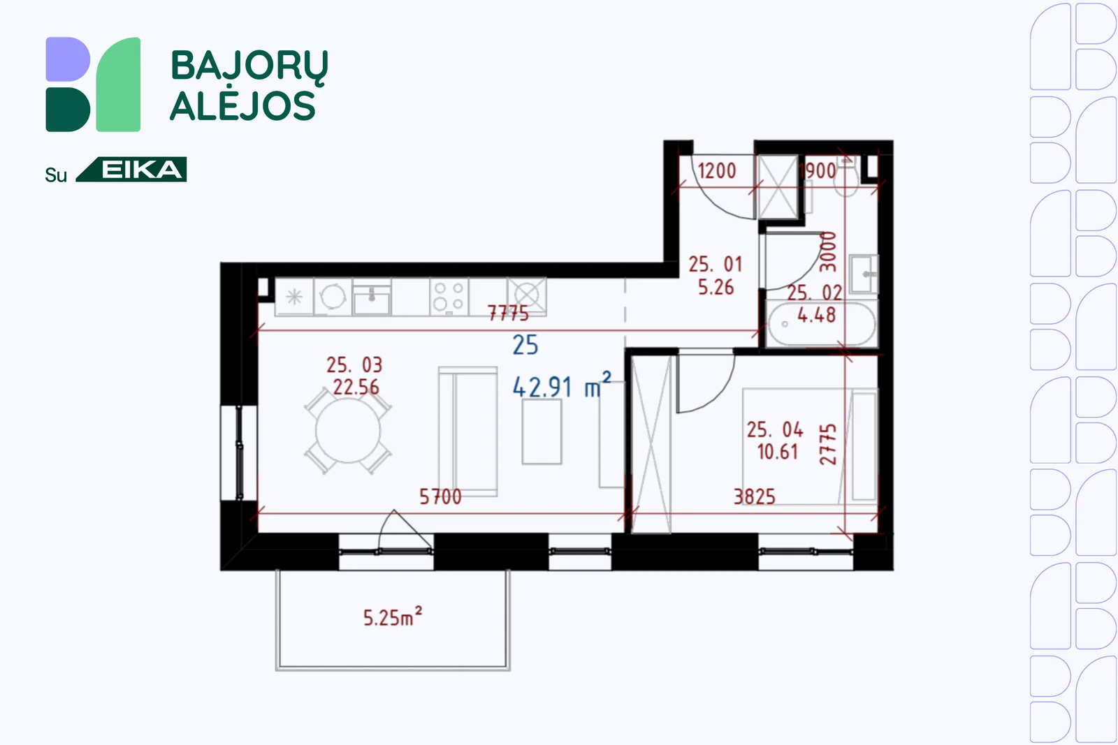 Salaspilio g. 2, Bajorai, Vilnius, 2 kamb. – nuotrauka 3