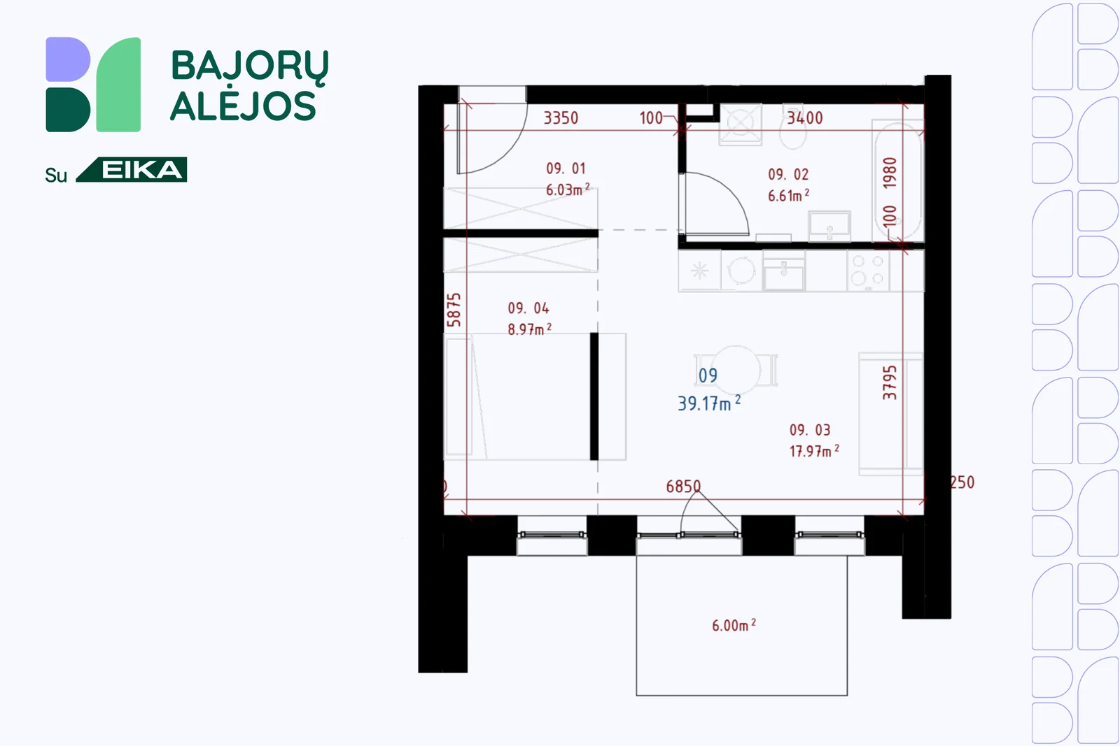 Salaspilio g. 2, Bajorai, Vilnius, 1 kamb. – nuotrauka 3