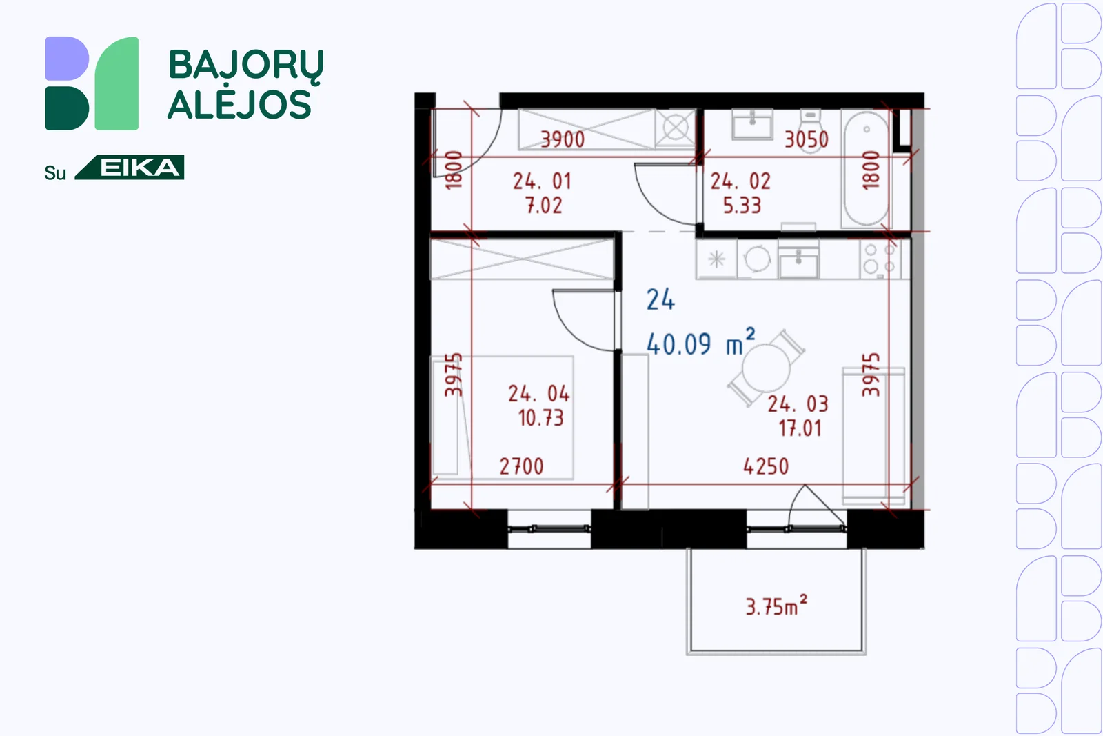 Salaspilio g. 2, Bajorai, Vilnius, 2 kamb. – nuotrauka 3