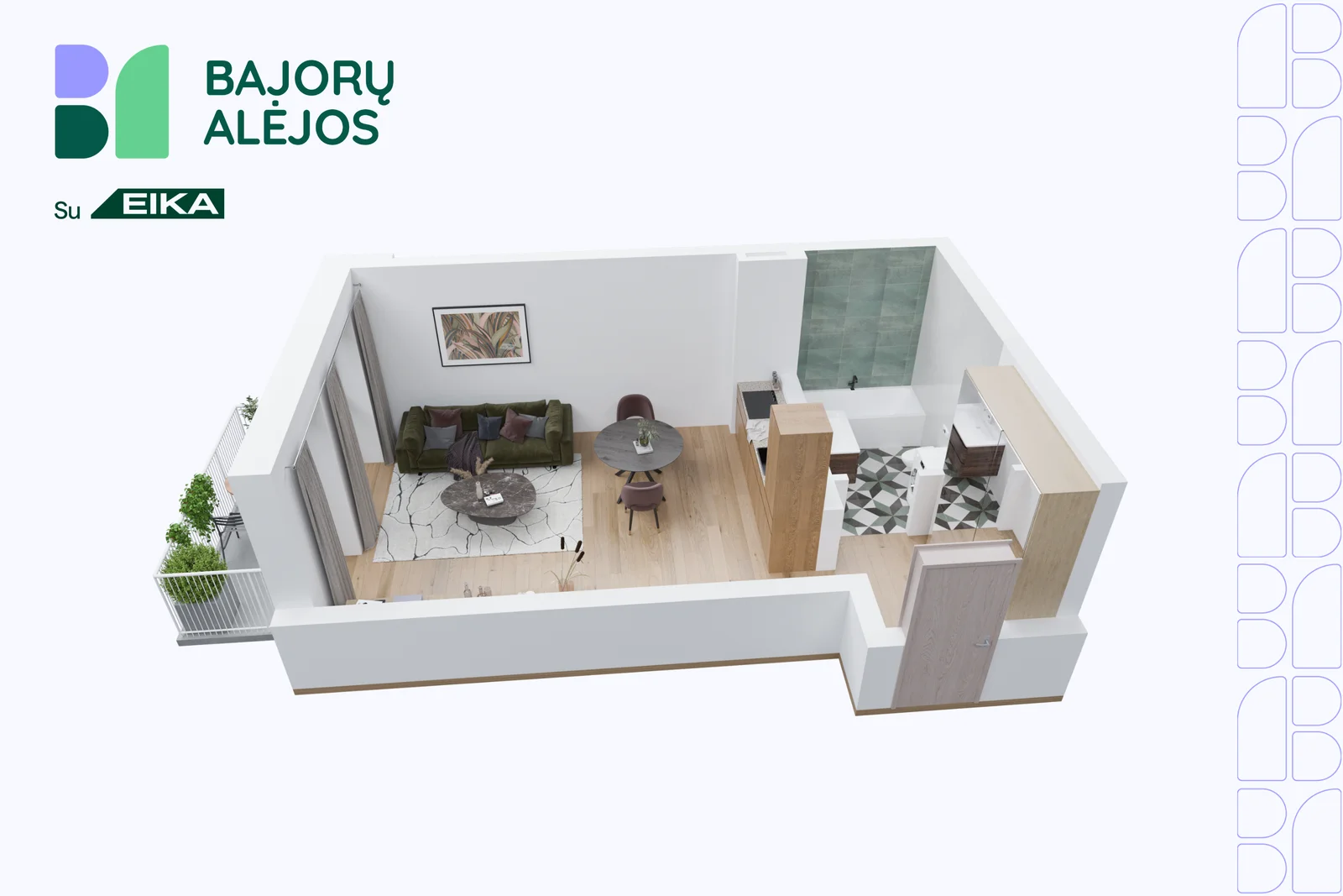Salaspilio g. 2, Bajorai, Vilnius, 1 kamb. – nuotrauka 4