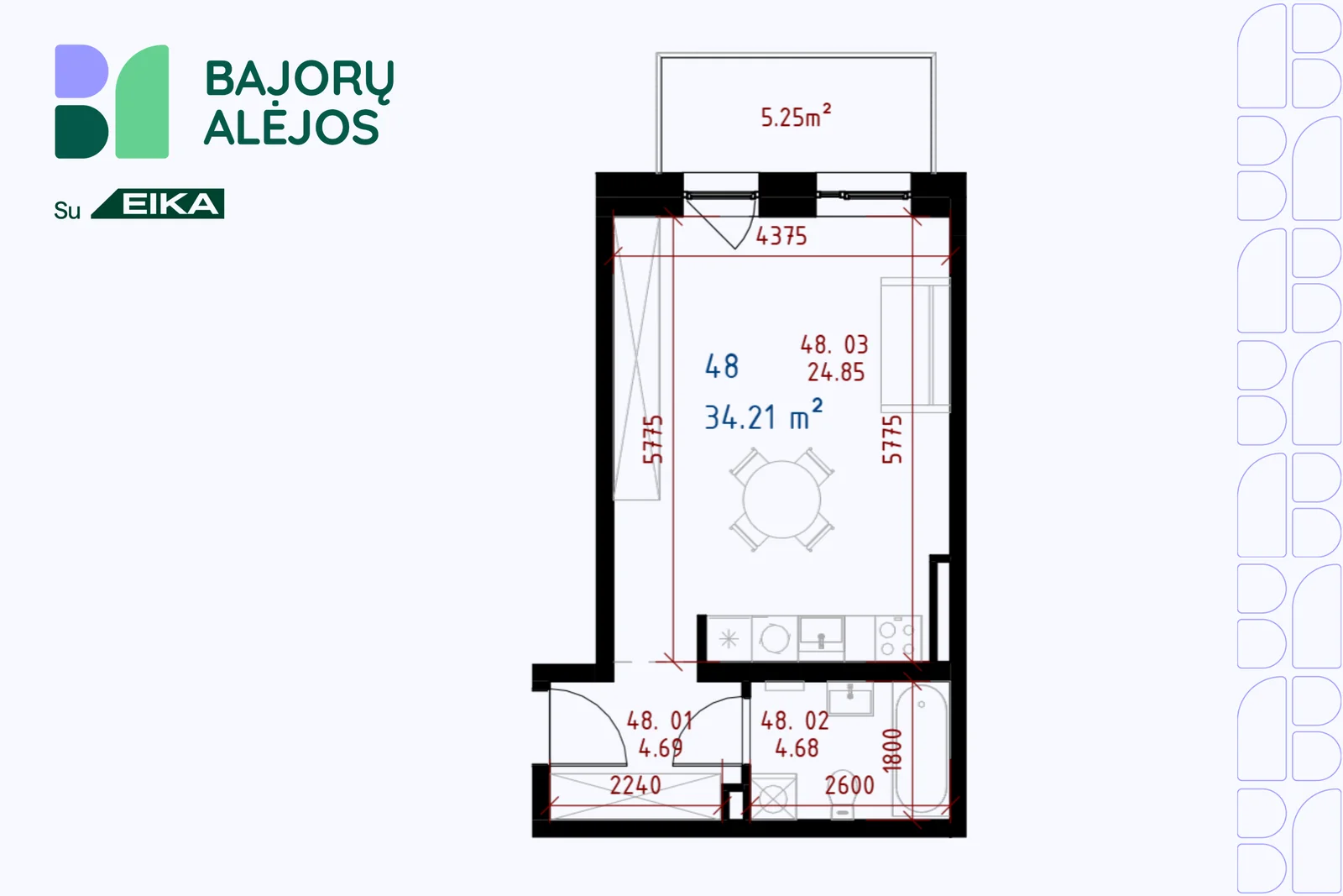 Salaspilio g. 2, Bajorai, Vilnius, 4 kamb. – nuotrauka 3