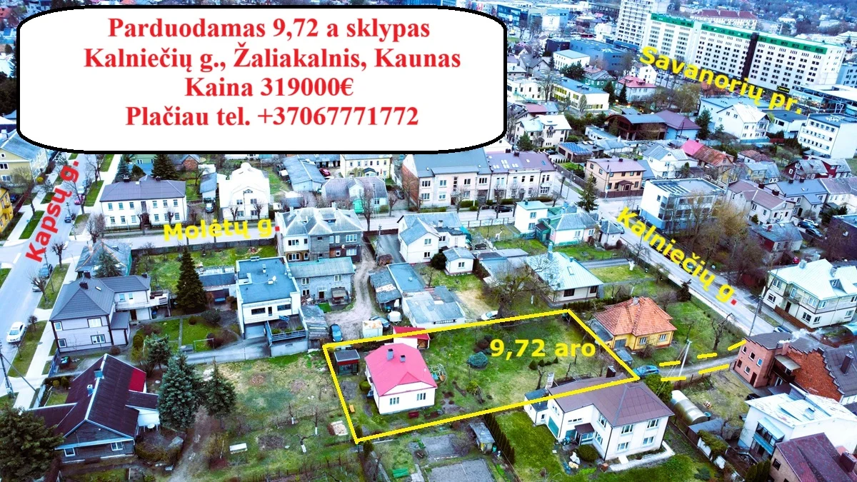 Sklypas Kaune Žaliakalnyje, Kalniečių g. – nuotrauka 3