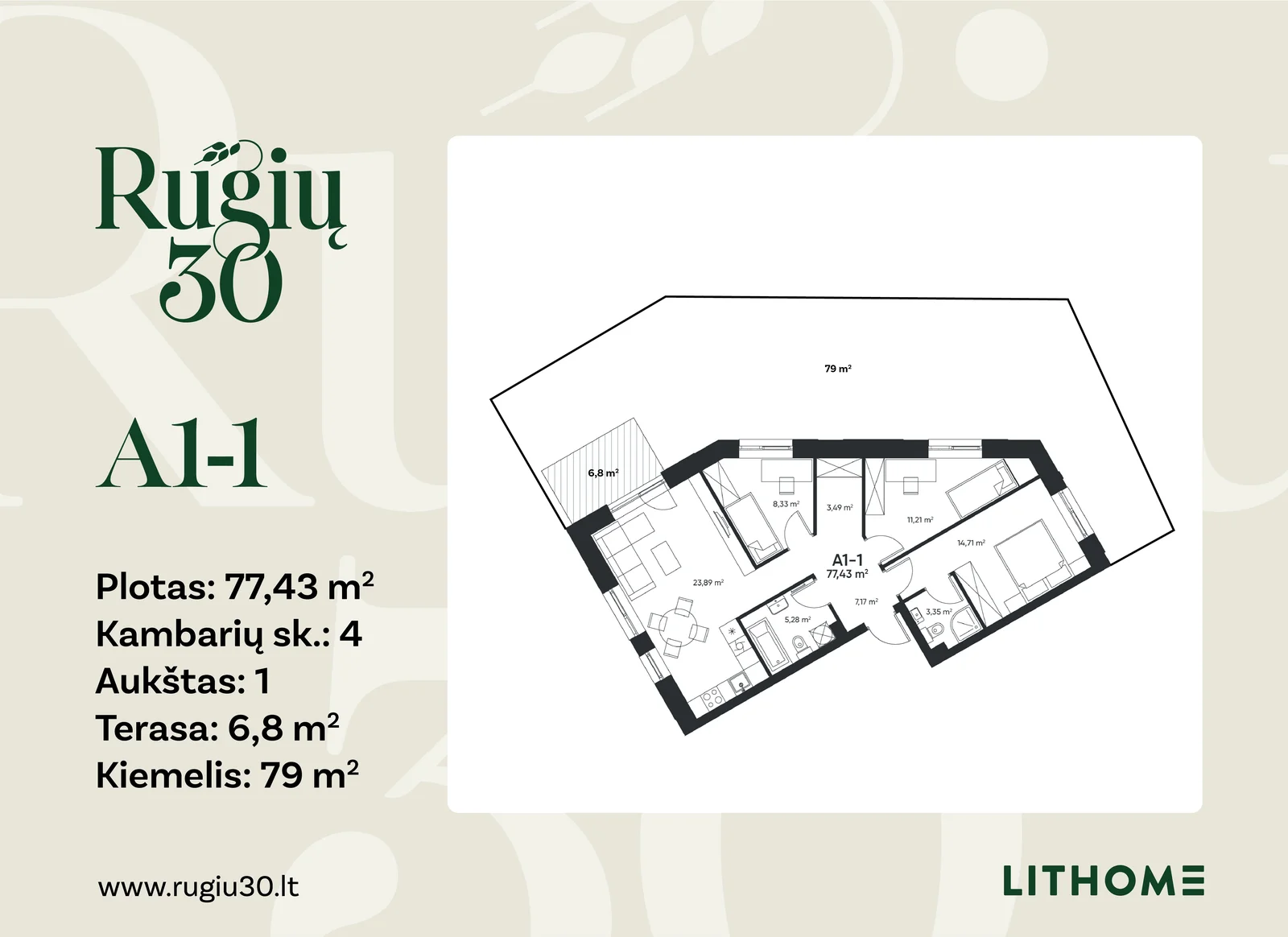 Rugių g. 30, Jeruzalė, Vilnius, 4 kamb. – nuotrauka 4