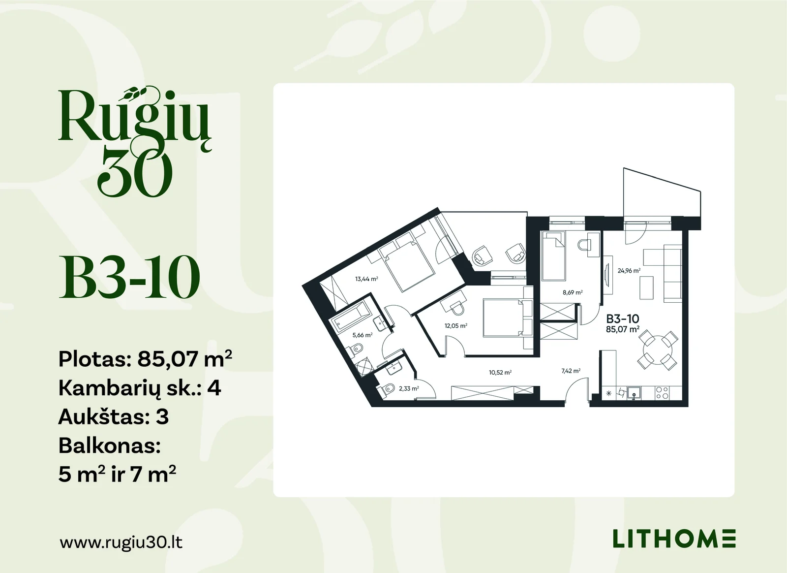 Rugių g. 30, Jeruzalė, Vilnius, 4 kamb. – nuotrauka 4
