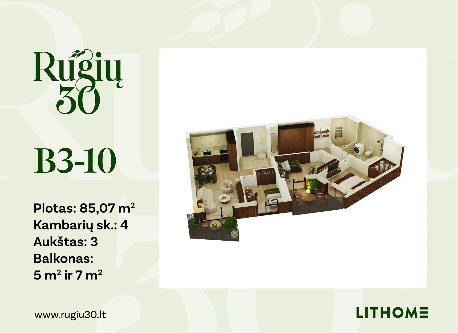 Rugių g. 30, Jeruzalė, Vilnius, 4 kamb. – nuotrauka 3