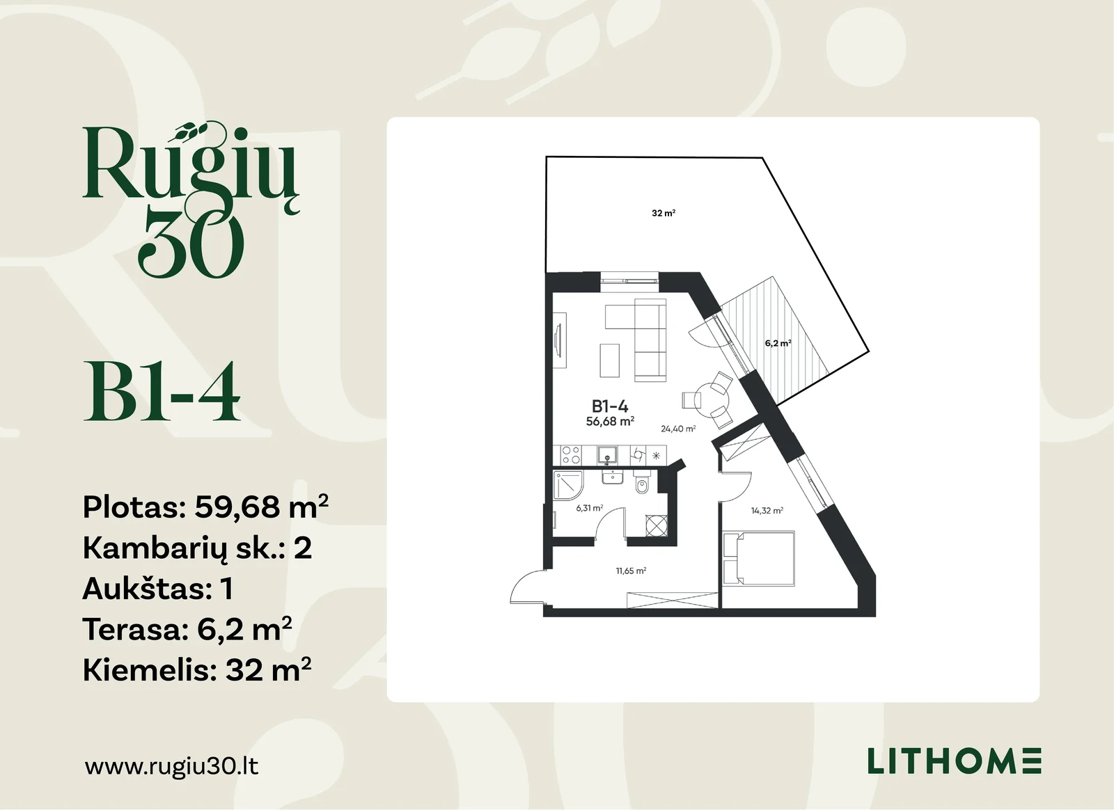 Rugių g. 30, Jeruzalė, Vilnius, 3 kamb. – nuotrauka 4
