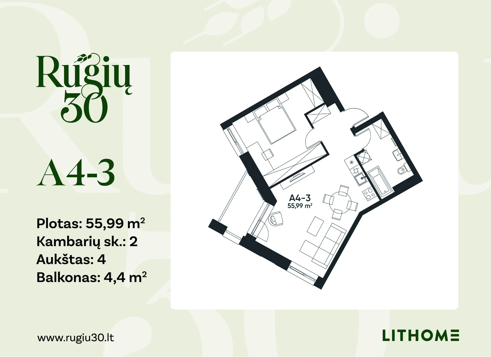 Rugių g. 30, Jeruzalė, Vilnius, 2 kamb. – nuotrauka 4