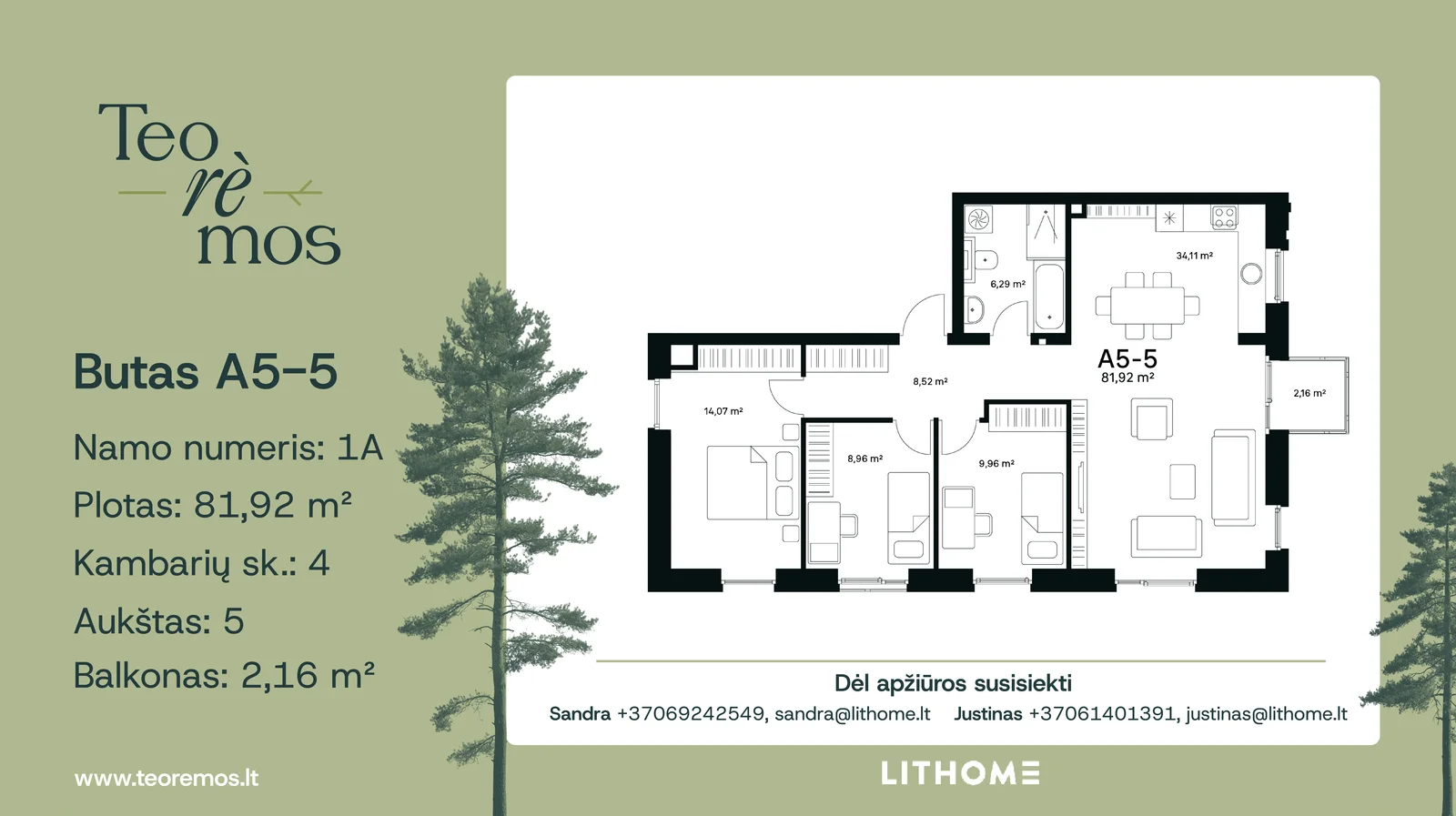 Mokslininkų g. 1A, Visoriai, Vilnius, 4 kamb. – nuotrauka 4