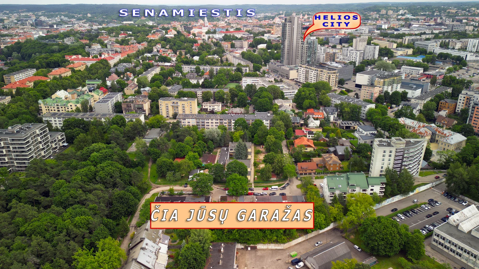 Garažas Vilniuje Naujamiestyje, K. Donelaičio g. – nuotrauka 3