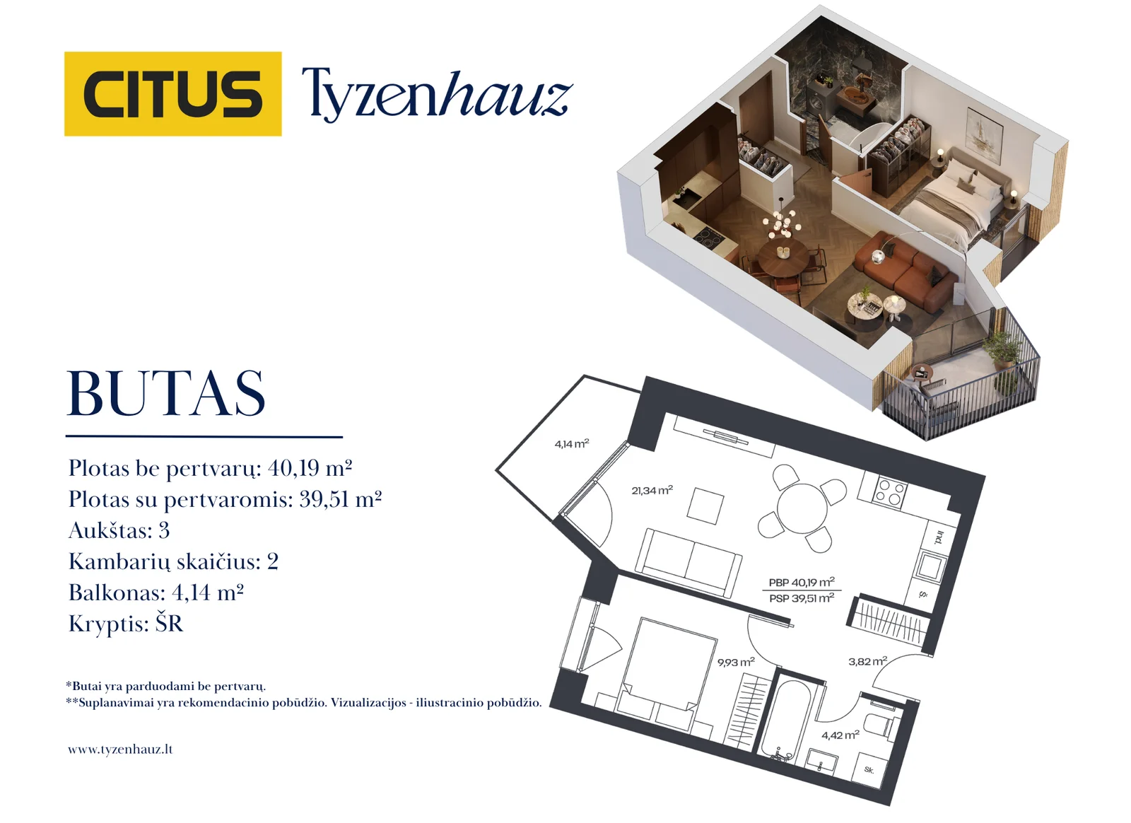 Tyzenhauzų g. 17, Senamiestis, Vilnius, 2 kamb. – nuotrauka 3