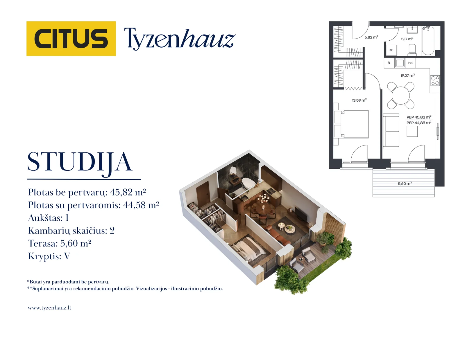 Tyzenhauzų g. 17, Senamiestis, Vilnius, 2 kamb. – nuotrauka 3