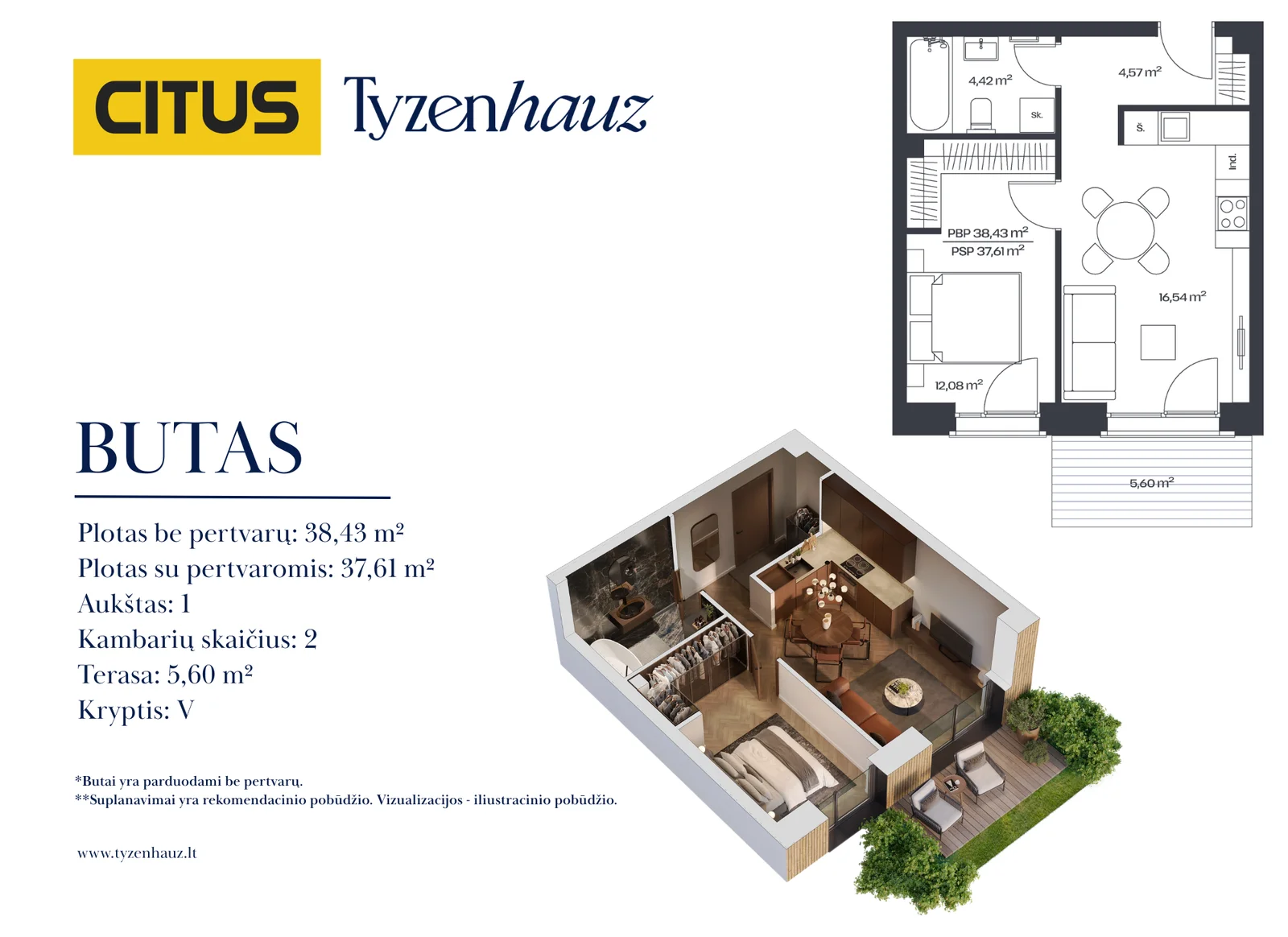 Tyzenhauzų g. 17, Senamiestis, Vilnius, 2 kamb. – nuotrauka 3