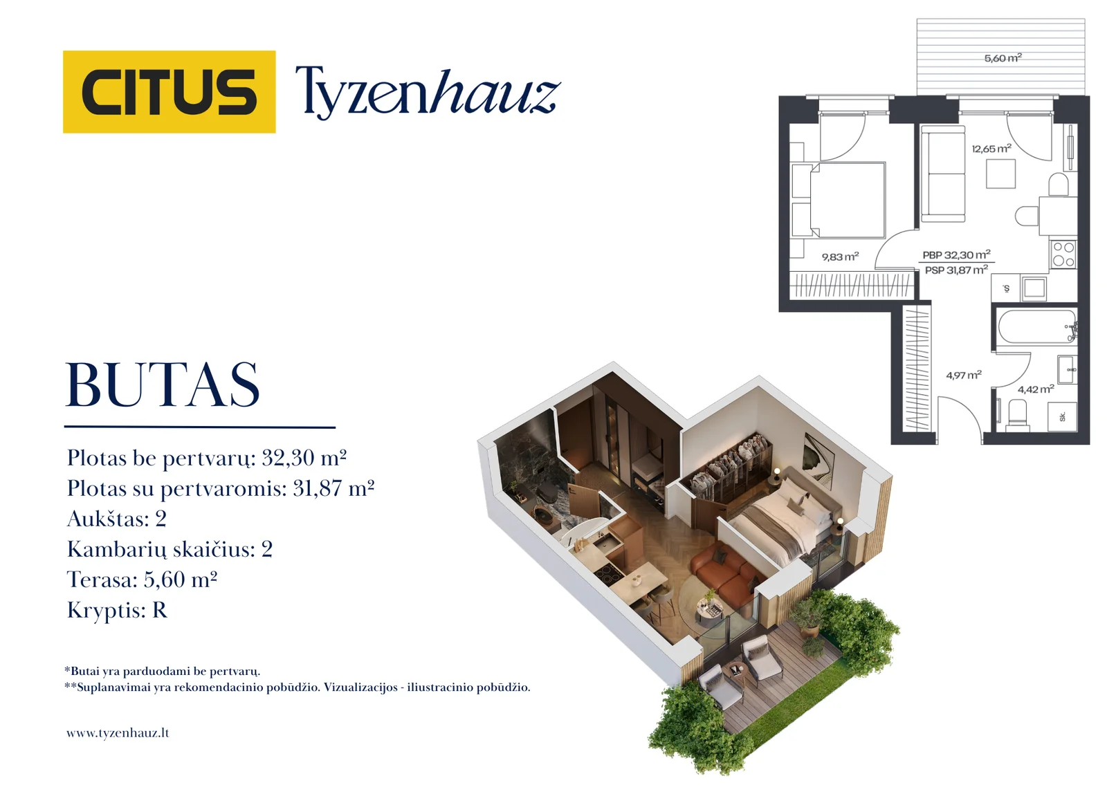 Tyzenhauzų g. 17, Senamiestis, Vilnius, 2 kamb. – nuotrauka 3