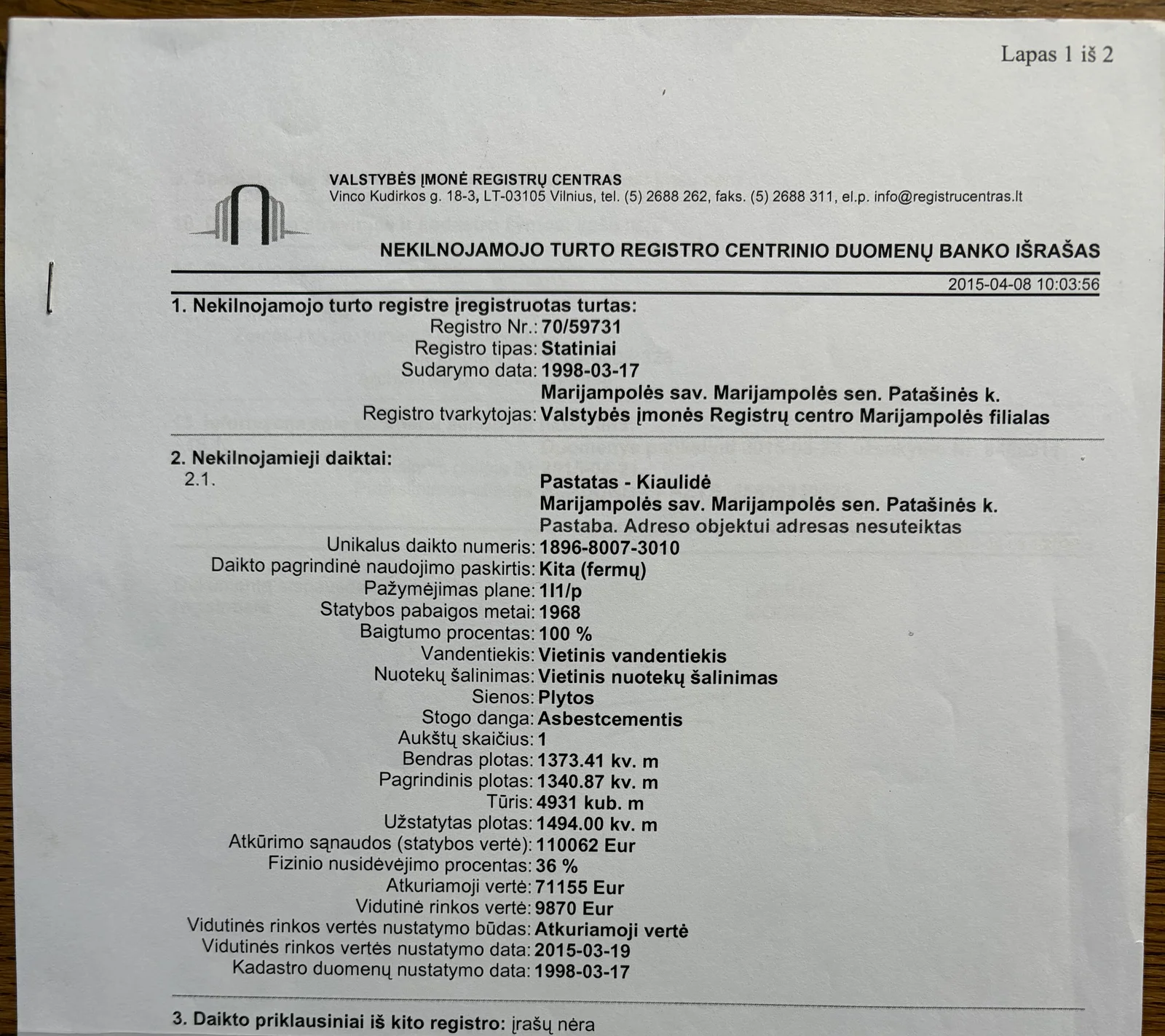 Parduodama Gamybos/Sandėliavimo / Kitos / Prekybos/paslaugų / Sandėliavimo patalpos Marijampolės sav., Patašinėje, Babalinės g. – nuotrauka 5