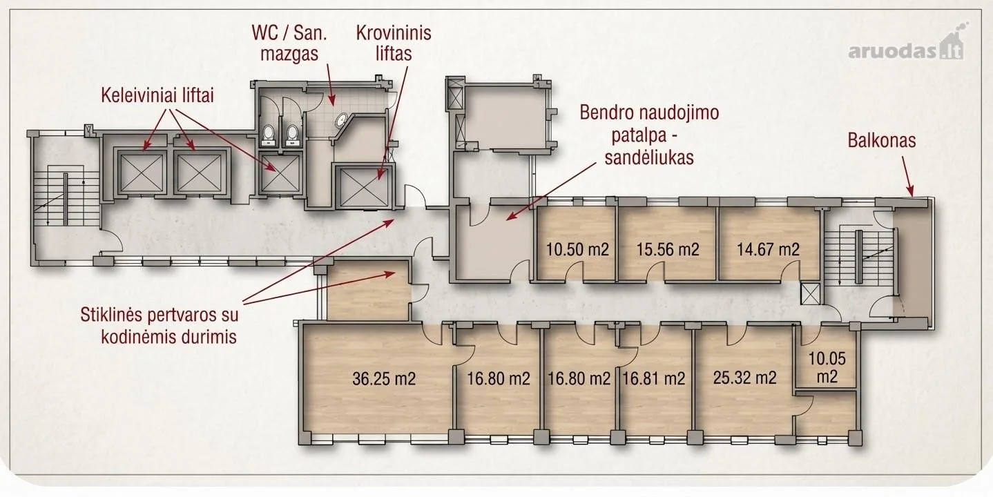 Parduodama Biurui / Prekybos/paslaugų patalpos Vilniuje Viršuliškėse, Laisvės pr. – nuotrauka 3