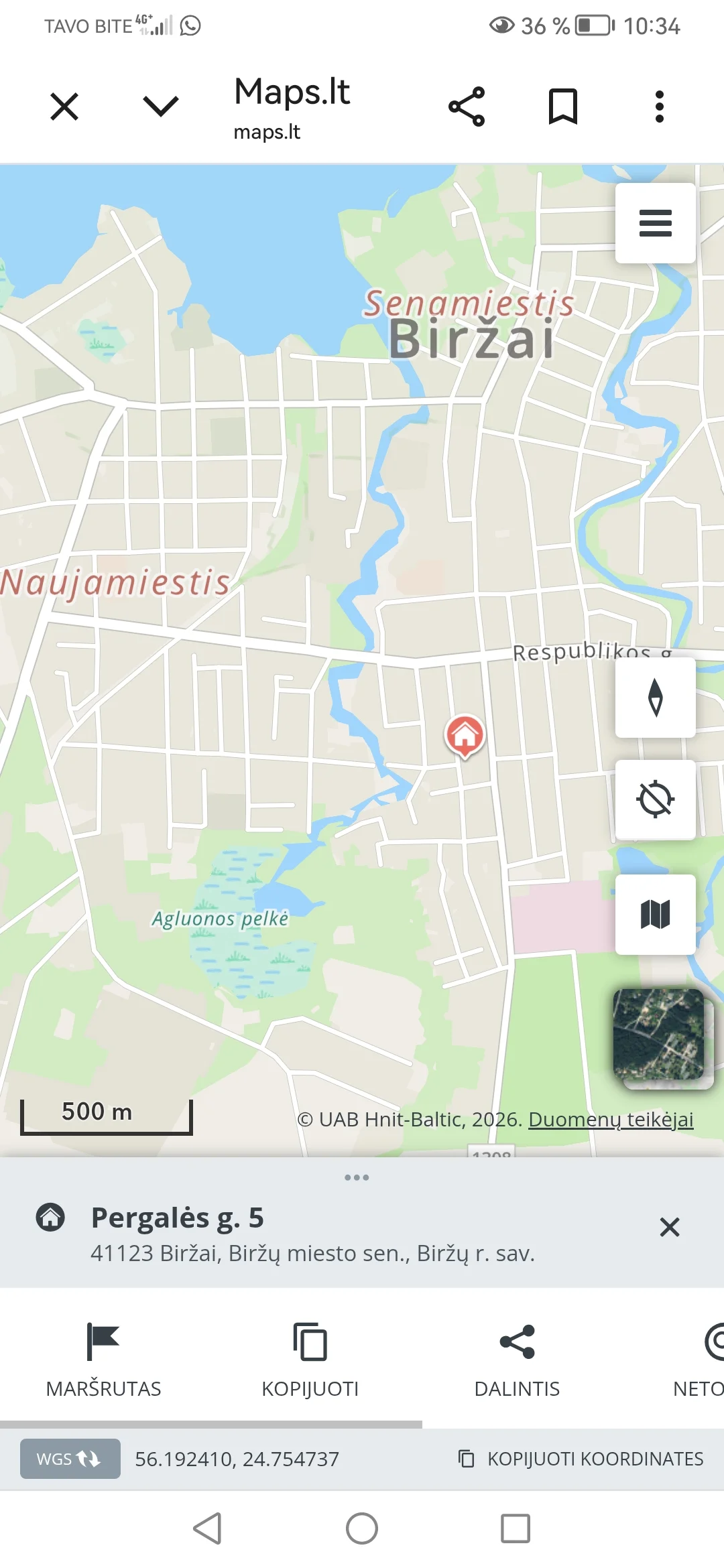 Gyvenamojo namo dalis Biržų rajono sav., Biržuose, Pergalės g. – nuotrauka 4
