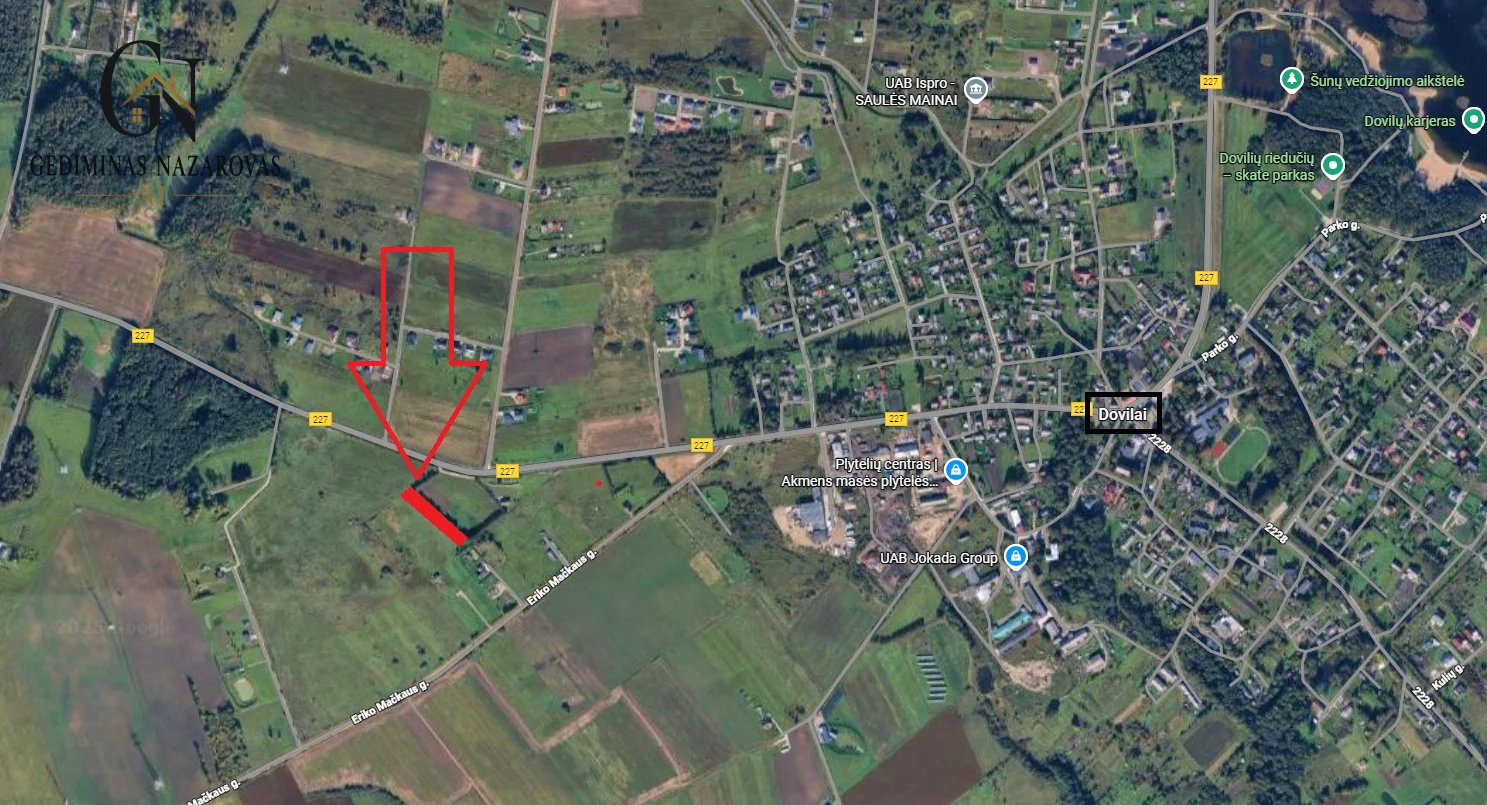 Sklypas Klaipėdos r. sav., Doviluose, Aukštoji g. – nuotrauka 1