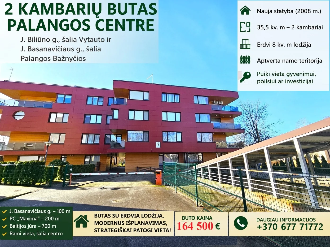 J. Biliūno g., Palanga, Palanga, 2 kamb. – nuotrauka 4