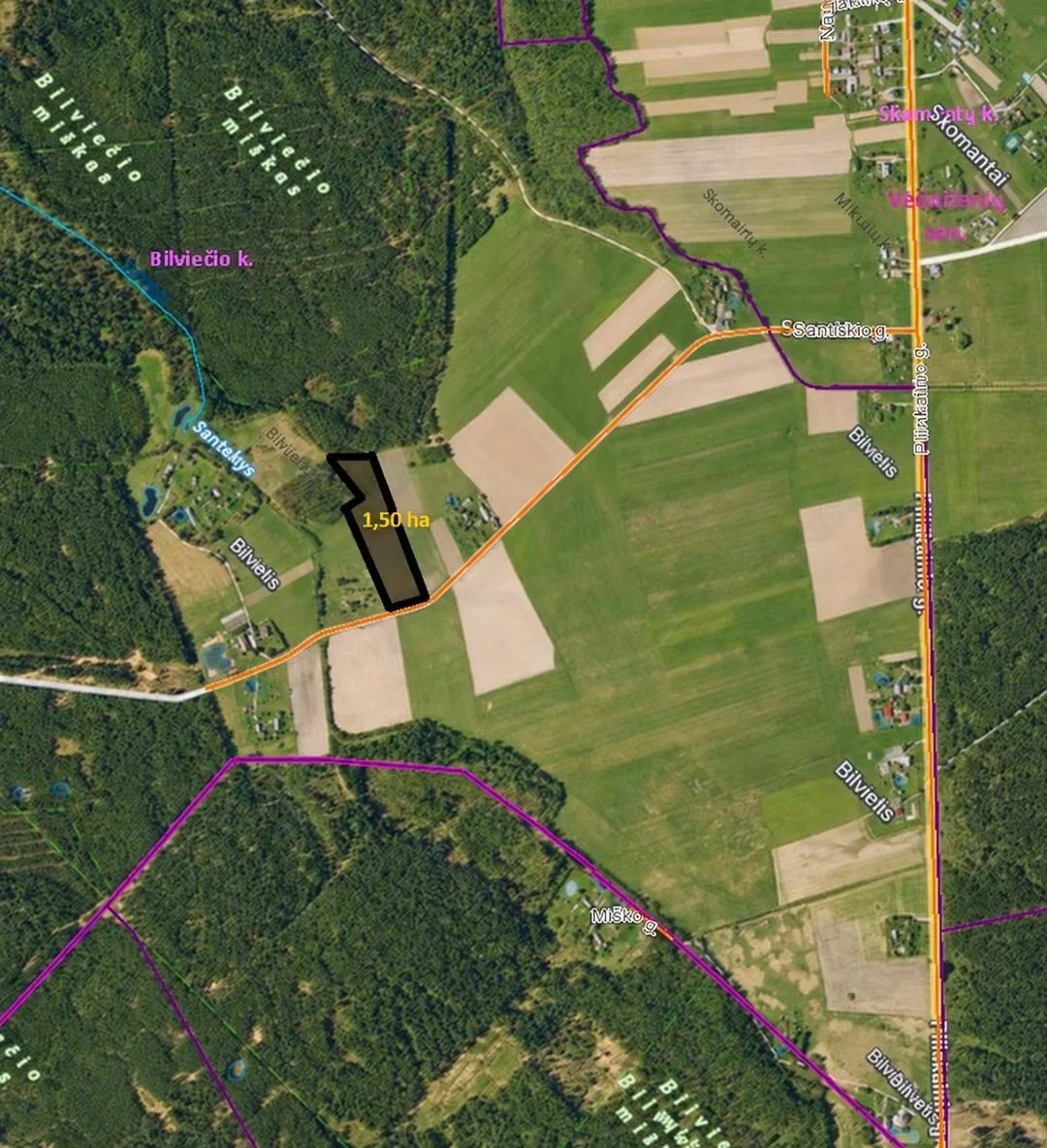 Sklypas Klaipėdos r. sav., Bilvietyje, Santakio g. – nuotrauka 5