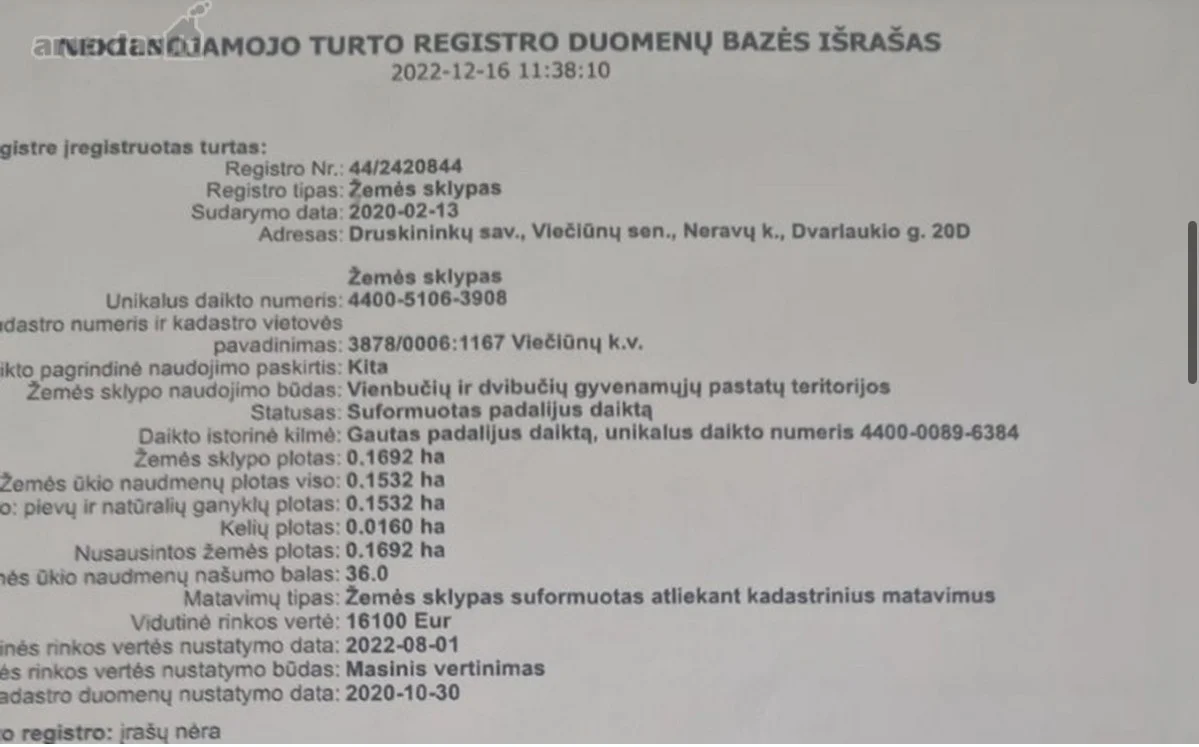Sklypas Druskininkų sav., Neravuose, Dvarlaukio g. – nuotrauka 5