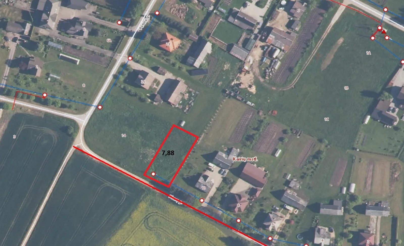 Sklypas Šiaulių r. sav., Kairiuose, Pievų g. – nuotrauka 1