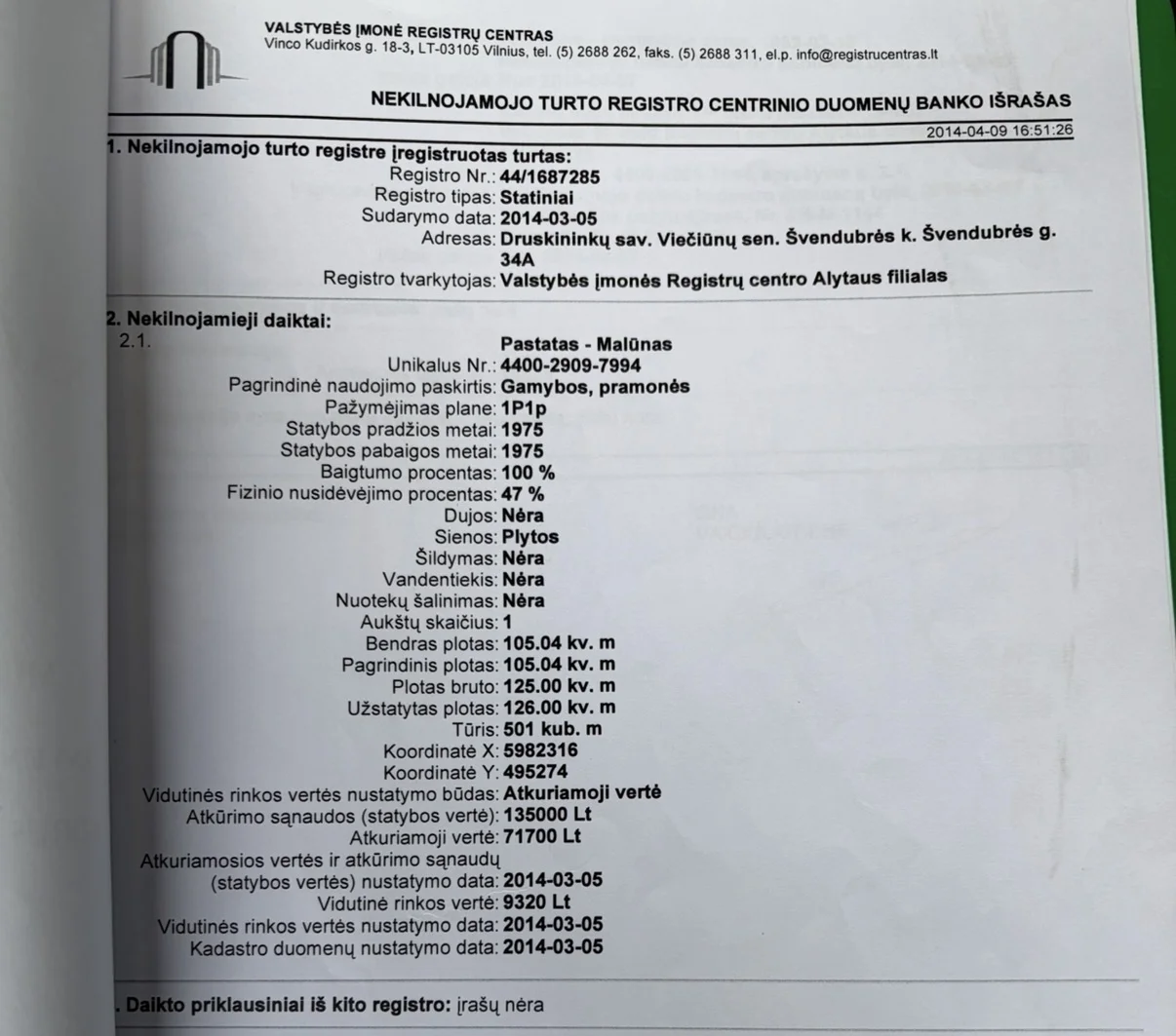 Parduodama Prekybos/paslaugų / Sandėliavimo patalpos Druskininkų sav., Švendubrėje, Švendubrės g. – nuotrauka 6